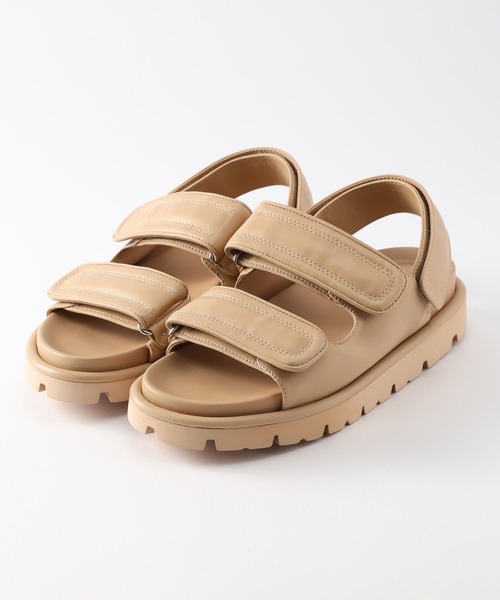 BARNYARDSTORM（バンヤードストーム）の「BARNYARDSTORM / パテッドベルクロサンダル（サンダル・レディース・ベージュ/ブラック・SMALL/MEDIUM/LARGE）」の11枚目の写真