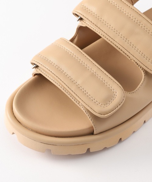 BARNYARDSTORM（バンヤードストーム）の「BARNYARDSTORM / パテッドベルクロサンダル（サンダル・レディース・ベージュ/ブラック・SMALL/MEDIUM/LARGE）」の18枚目の写真