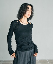 LEPSIM | 【FOR I SERIES】2Pリブシアープルオーバー《2点セット》　138653(Tシャツ/カットソー)