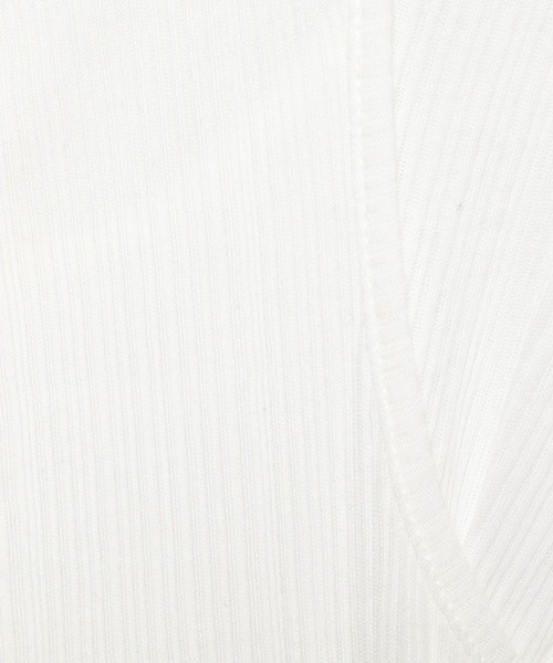 LEPSIM（レプシィム）の「【FOR I SERIES】2Pリブシアープルオーバー《2点セット》　138653（Tシャツ/カットソー・レディース・ライトカーキ/ブラック/オフホワイト・FREE）」の7枚目の写真