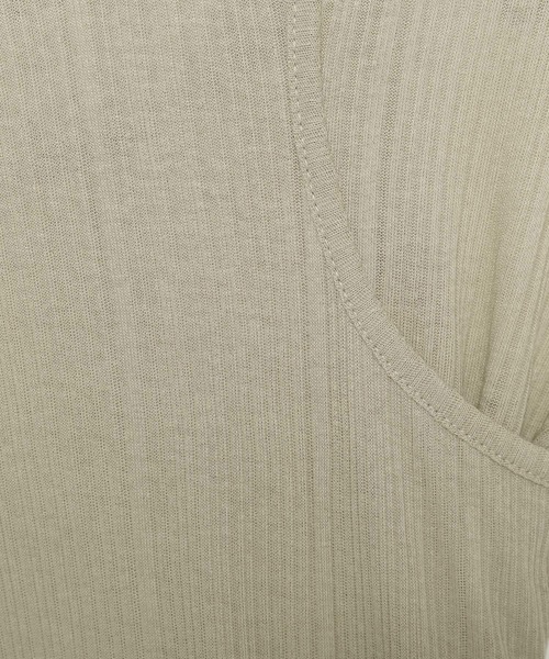 LEPSIM（レプシィム）の「【FOR I SERIES】2Pリブシアープルオーバー《2点セット》　138653（Tシャツ/カットソー・レディース・ライトカーキ/ブラック/オフホワイト・FREE）」の9枚目の写真