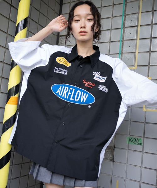 WEGO(ウィゴー)の「WEGO/レーシングシャツ(シャツ/ブラウス・メンズ・ブラック/ダークグリーン・LARGE/MEDIUM)」の2枚目の写真