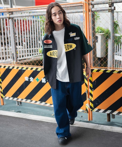 WEGO(ウィゴー)の「WEGO/レーシングシャツ(シャツ/ブラウス・メンズ・ブラック/ダークグリーン・LARGE/MEDIUM)」の10枚目の写真