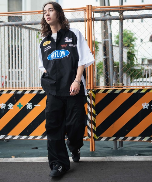 WEGO(ウィゴー)の「WEGO/レーシングシャツ(シャツ/ブラウス・メンズ・ブラック/ダークグリーン・LARGE/MEDIUM)」の9枚目の写真