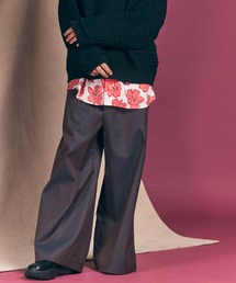MAISON SPECIAL(]XyV)́sUNISEXt120/2/2 Suvin Cotton Gabardine Buggy Wide Pants/XrRbgMoWoM[ChpcyMAISON SPECIAL/]XyVz(XbNX)
