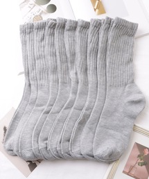 Lace Ladies(レースレディース)の【10足セット】 ソリッドカラー シンプル ルーズ クルー ソックス(ソックス/靴下)