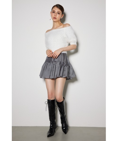 rienda（リエンダ）の「オーガンジープリーツスコショ（スカート