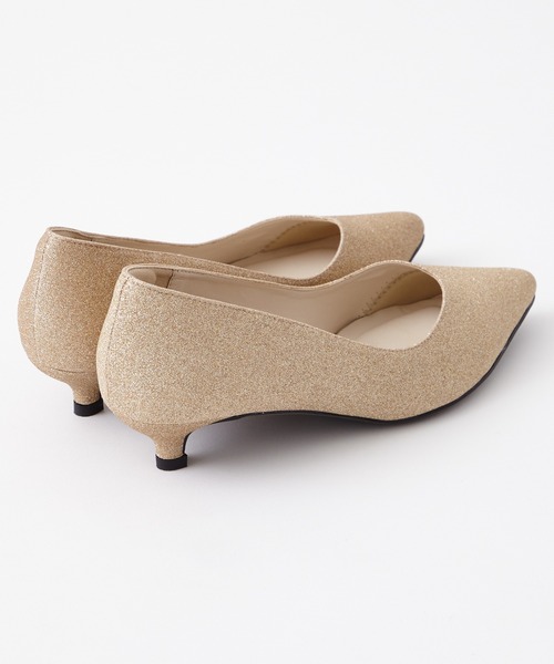 AIMER（エメ）の「グリッターローヒールパンプス（パンプス・レディース・ゴールド/シルバー・23.5cm/24.5cm/25.0cm/22.5cm）」の6枚目の写真