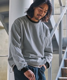 ドロスト ファンクショナルファブリック ビッグシルエット ボーダーTシャツ【THE CRAFT CREW PRODUCTS】