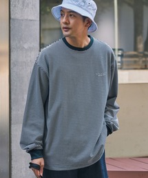 ドロスト ファンクショナルファブリック ビッグシルエット ボーダーTシャツ【THE CRAFT CREW PRODUCTS】