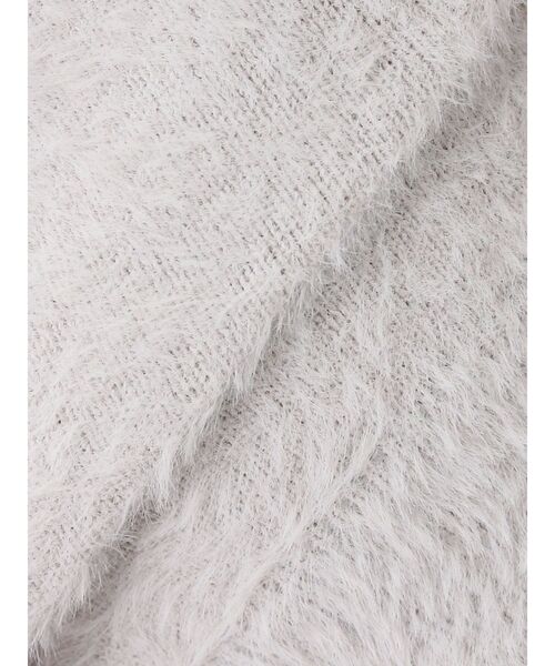 dazzlin（ダズリン）の「コンパクトミニシャギーカーディガン（カーディガン/ボレロ・レディース・オフホワイト/ライトグレー/ピンク/イエロー/モカ・FREE）」の8枚目の写真