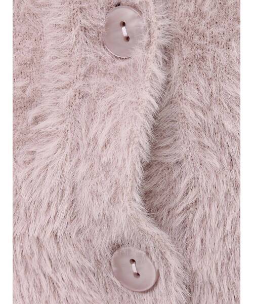 dazzlin（ダズリン）の「コンパクトミニシャギーカーディガン（カーディガン/ボレロ・レディース・オフホワイト/ライトグレー/ピンク/イエロー/モカ・FREE）」の13枚目の写真