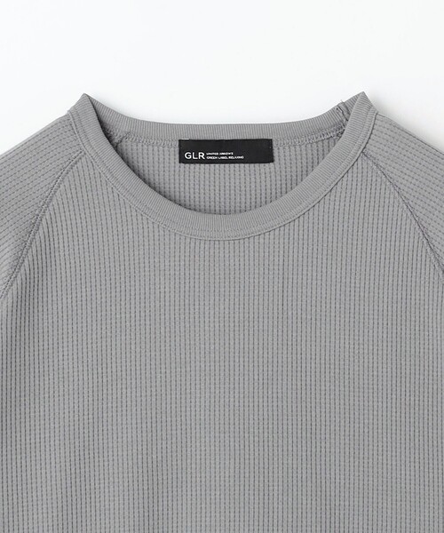 green label relaxing（グリーンレーベルリラクシング）の「ドライワッフル クルーネック Tシャツ -吸水速乾-（Tシャツ/カットソー・メンズ・ホワイト/ブラウン/ブラック/グレー・XXL/XS/S/M/L/XL）」の15枚目の写真