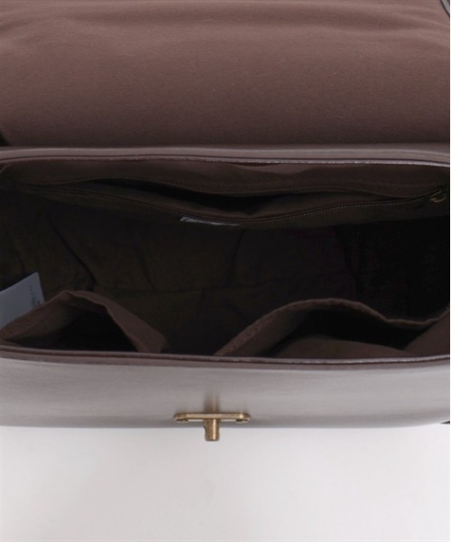 axes femme POETIQUE（アクシーズファムポエティック）の「クラシカル型押しバッグ（ショルダーバッグ・レディース・キナリ/ブラウン/ブラック・FREE）」の15枚目の写真