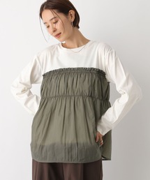 LEPSIM | アソートドッキング長袖T　146934(Tシャツ/カットソー)
