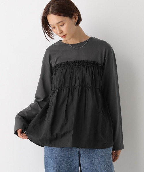 ティーツリー LEPSIM（レプシィム）の「アソートドッキング長袖T 146934（T