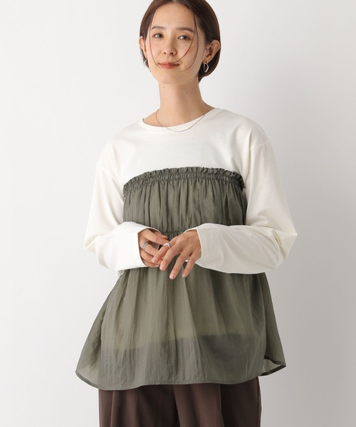 かどかど セール】アソートドッキング長袖T 146934（Tシャツ/カットソー