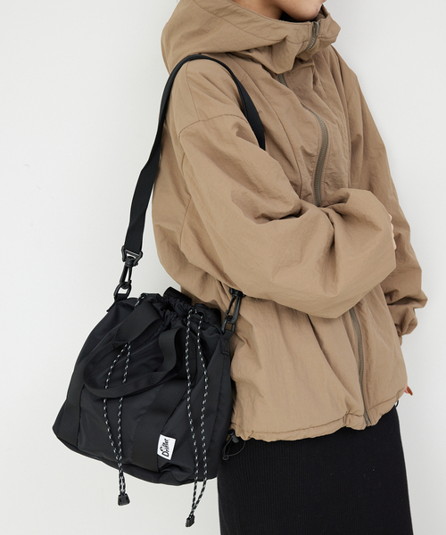 Drifter(ドリフター)の「DRIFTER/ドリフター HANDLE BUCKET TOTE DFV1615(ショルダーバッグ・レディース・ブラック/ベージュ/チャコールグレー・FREE)」の6枚目の写真