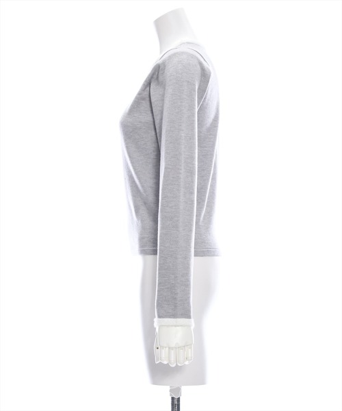 clear（クリア）の「フェザーリボン刺繍ニットトップス [バレエコア カジュアル ガーリー 着回し抜群]≪2024AW≫（ニット/セーター・レディース・アイボリー/グレー/ブラック・F）」の10枚目の写真