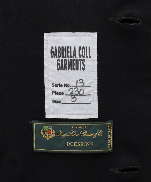 Gabriela Coll Garments(ガブリエラコールガーメンツ)の「【GABRIELA COLL GARMENTS】 HEAVY WOOL BREASTED COAT S13-230(その他アウター・メンズ・ブラック・3)」の15枚目の写真
