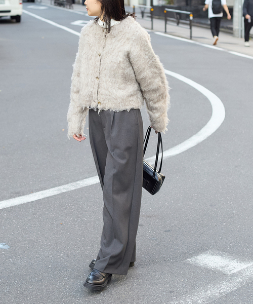 JOURNAL STANDARD（ジャーナルスタンダード）の「《追加2》ウールライクストレッチスラックス（スラックス・レディース・ブラック/チャコールグレー・36/38）」の15枚目の写真