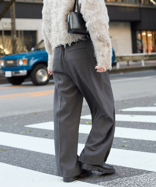 JOURNAL STANDARD（ジャーナルスタンダード）の「《追加2》ウールライクストレッチスラックス（スラックス・レディース・ブラック/チャコールグレー・36/38）」の18枚目の写真