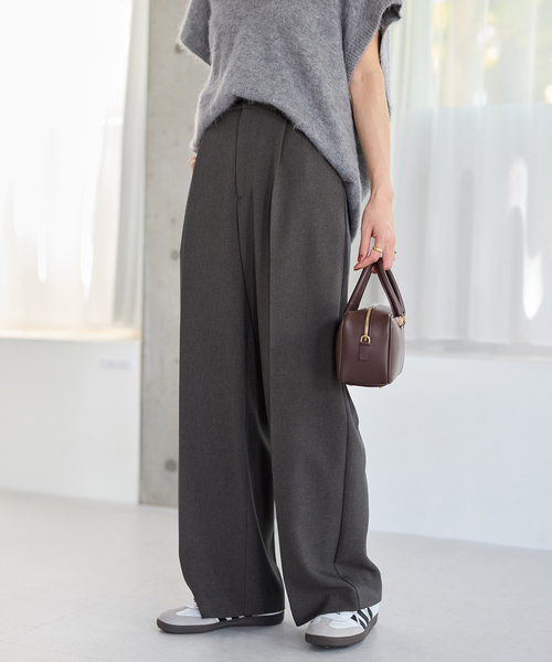 JOURNAL STANDARD（ジャーナルスタンダード）の「《追加2》ウールライクストレッチスラックス（スラックス・レディース・ブラック/チャコールグレー・36/38）」の22枚目の写真