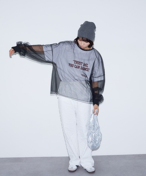 BARRETTA(バレッタ)の「フラワージャガードワイドパンツ(その他パンツ・レディース・ホワイト/ブラック・FREE)」の2枚目の写真