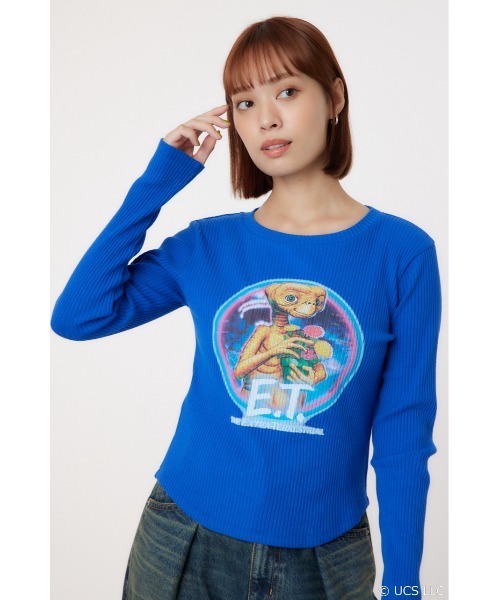 RODEO CROWNS WIDE BOWL(ロデオクラウンズワイドボウル)の「【E.T.】リブトップス(Tシャツ/カットソー・レディース・ブルー/アイボリー/ブラック・FREE)」の15枚目の写真