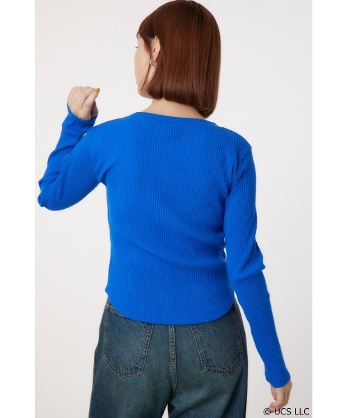 RODEO CROWNS WIDE BOWL(ロデオクラウンズワイドボウル)の「【E.T.】リブトップス(Tシャツ/カットソー・レディース・ブルー/アイボリー/ブラック・FREE)」の17枚目の写真