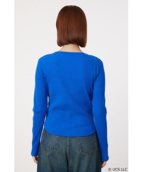 RODEO CROWNS WIDE BOWL(ロデオクラウンズワイドボウル)の「【E.T.】リブトップス(Tシャツ/カットソー・レディース・ブルー/アイボリー/ブラック・FREE)」の22枚目の写真