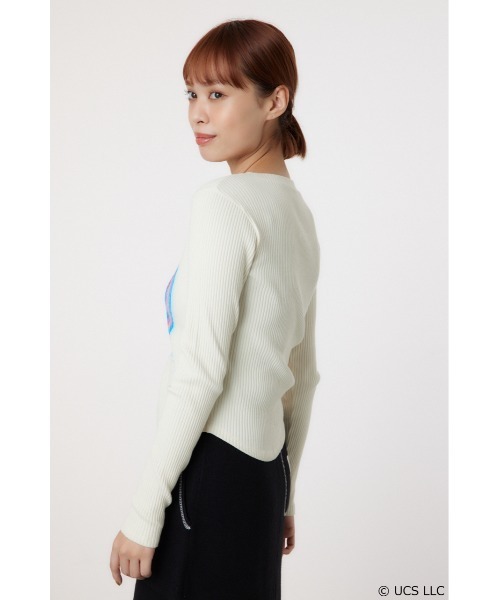 RODEO CROWNS WIDE BOWL(ロデオクラウンズワイドボウル)の「【E.T.】リブトップス(Tシャツ/カットソー・レディース・ブルー/アイボリー/ブラック・FREE)」の11枚目の写真