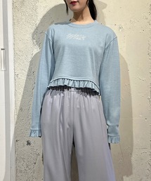 Warm ロゴ トップス