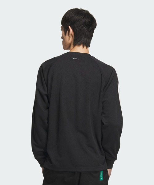 adidas（アディダス）の「BYD3S ルーズフィット ピケ 長袖Tシャツ / ロンT / アディダス adidas（Tシャツ/カットソー・メンズ・ブラック/ホワイト・LARGE/MEDIUM/SMALL/X-LARGE/X-SMALL/XX-LARGE/3XL）」の3枚目の写真