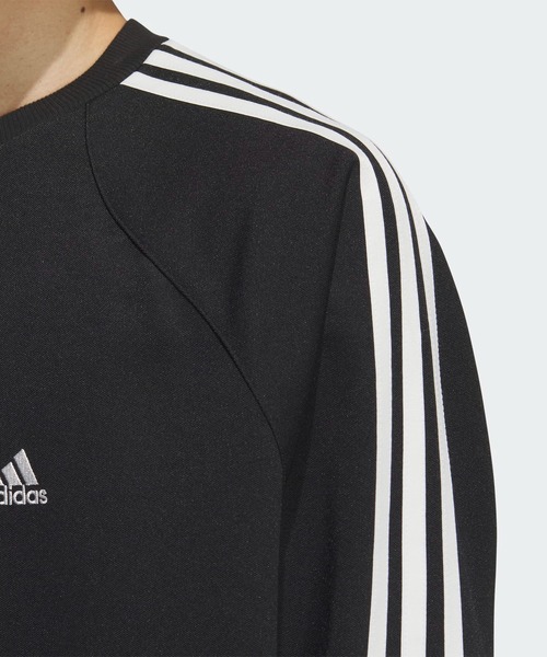 adidas（アディダス）の「BYD3S ルーズフィット ピケ 長袖Tシャツ / ロンT / アディダス adidas（Tシャツ/カットソー・メンズ・ブラック/ホワイト・LARGE/MEDIUM/SMALL/X-LARGE/X-SMALL/XX-LARGE/3XL）」の5枚目の写真