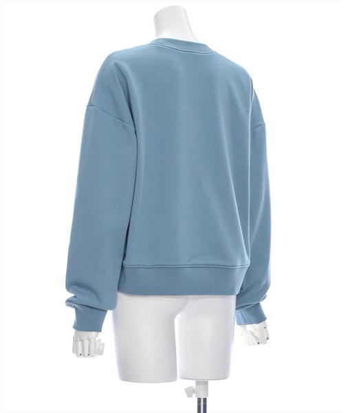 clear（クリア）の「ゼブラロゴプリント普通丈スウェットトップス [大人 カジュアル 着回し力抜群]≪再入荷≫（スウェット・レディース・ブルーグレー/オフホワイト/チャコールグレー・F）」の7枚目の写真