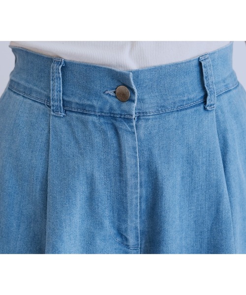reca（レカ）の「タックワイドデニム（デニムパンツ・レディース・ネイビー/ブルー・FREE）」の20枚目の写真