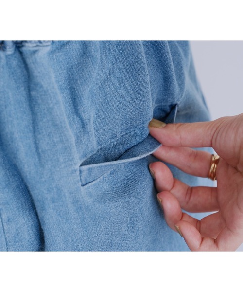 reca（レカ）の「タックワイドデニム（デニムパンツ・レディース・ネイビー/ブルー・FREE）」の22枚目の写真