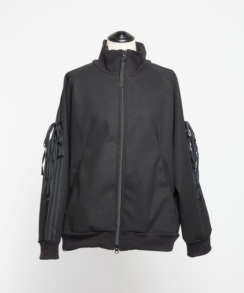 gomme（ゴム）の「ミルドジャージ　テープブルゾン（ライダースジャケット・レディース・チャコールグレー/ブラック・MEDIUM）」の16枚目の写真