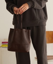 MADULI レザー巾着ポーチ