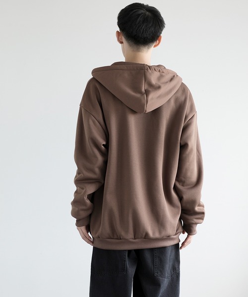 aimoha(アイモハ)の「aimoha men BASIC ZIP PARKA べシックジップパーカー裏起毛(パーカー・メンズ・ホワイト/ブラック/チョコ/グレー・SMALL/LARGE/X-LARGE/XXX-LARGE/MEDIUM/XX-LARGE)」の18枚目の写真