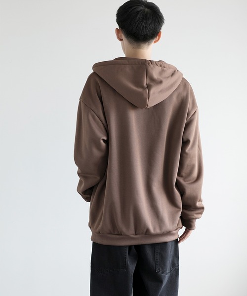 aimoha(アイモハ)の「aimoha men BASIC ZIP PARKA べシックジップパーカー裏起毛(パーカー・メンズ・ホワイト/ブラック/チョコ/グレー・SMALL/LARGE/X-LARGE/XXX-LARGE/MEDIUM/XX-LARGE)」の19枚目の写真