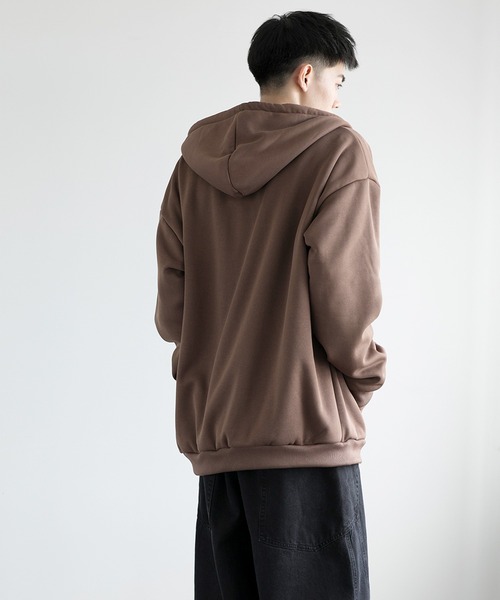 aimoha(アイモハ)の「aimoha men BASIC ZIP PARKA べシックジップパーカー裏起毛(パーカー・メンズ・ホワイト/ブラック/チョコ/グレー・SMALL/LARGE/X-LARGE/XXX-LARGE/MEDIUM/XX-LARGE)」の20枚目の写真