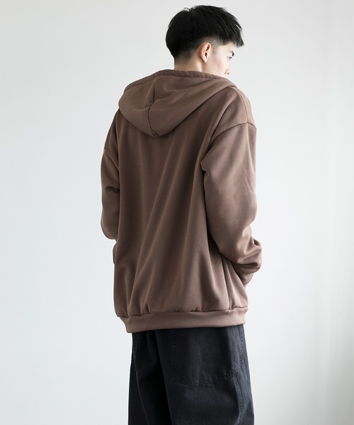 aimoha(アイモハ)の「aimoha men BASIC ZIP PARKA べシックジップパーカー裏起毛(パーカー・メンズ・ホワイト/ブラック/チョコ/グレー・SMALL/LARGE/X-LARGE/XXX-LARGE/MEDIUM/XX-LARGE)」の21枚目の写真