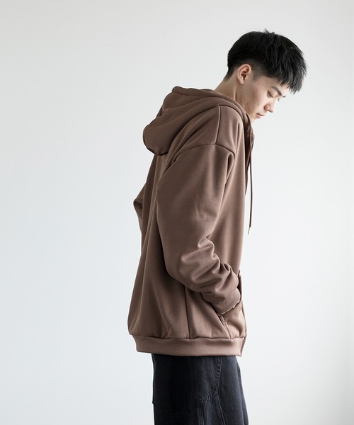 aimoha(アイモハ)の「aimoha men BASIC ZIP PARKA べシックジップパーカー裏起毛(パーカー・メンズ・ホワイト/ブラック/チョコ/グレー・SMALL/LARGE/X-LARGE/XXX-LARGE/MEDIUM/XX-LARGE)」の22枚目の写真