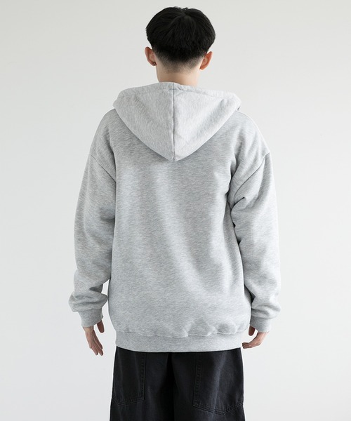aimoha(アイモハ)の「aimoha men BASIC ZIP PARKA べシックジップパーカー裏起毛(パーカー・メンズ・ホワイト/ブラック/チョコ/グレー・SMALL/LARGE/X-LARGE/XXX-LARGE/MEDIUM/XX-LARGE)」の17枚目の写真