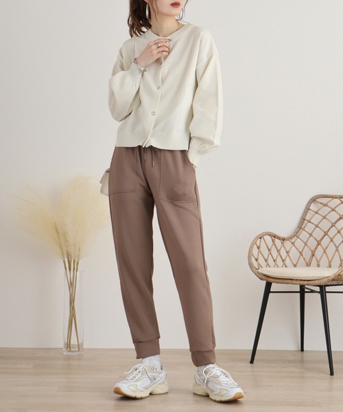atONE(アットワン)の「ジャージのようなストレッチリラックスジョガーパンツ(その他パンツ・レディース・ブラック/カーキ/ネイビー/モカ・M/L/LL/3L/4L)」の18枚目の写真