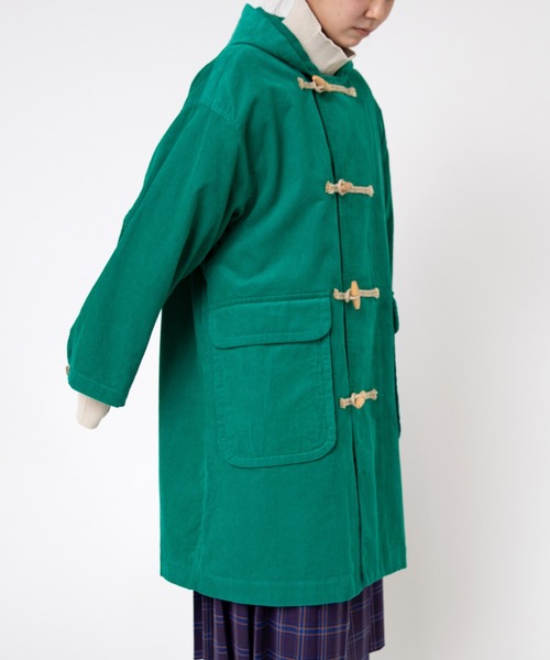 RNA(アールエヌエー)の「C0781 BIGダッフルコート(ダッフルコート・レディース・パープル/グリーン・MEDIUM)」の22枚目の写真