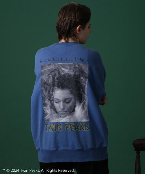 MANASTASH（マナスタッシュ）の「MANASTASH/マナスタッシュ/TWIN PEAKS SWEATSHIRTS　ツイン・ピークス スウェットシャツ（スウェット・メンズ・ブラック/グレー/ネイビー・L/M/S/XL）」の3枚目の写真