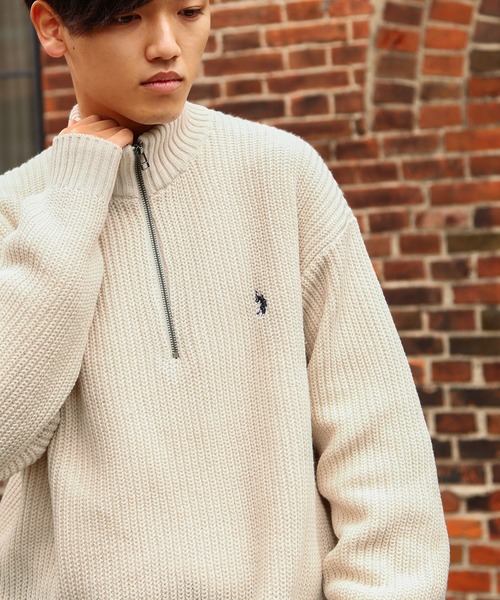 韓国人気[POLO]ウールカシミアジップアップニットセーター3color POLO RALPH LAUREN（ポロ ラルフ ローレン）の「ウォッシャブル